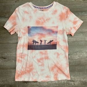 Tie Dye Surf Graphic T-Shirt